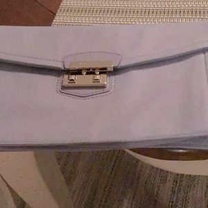Cole Haan Vintage Lavender Leather Clutch Bag